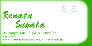 renata supala business card